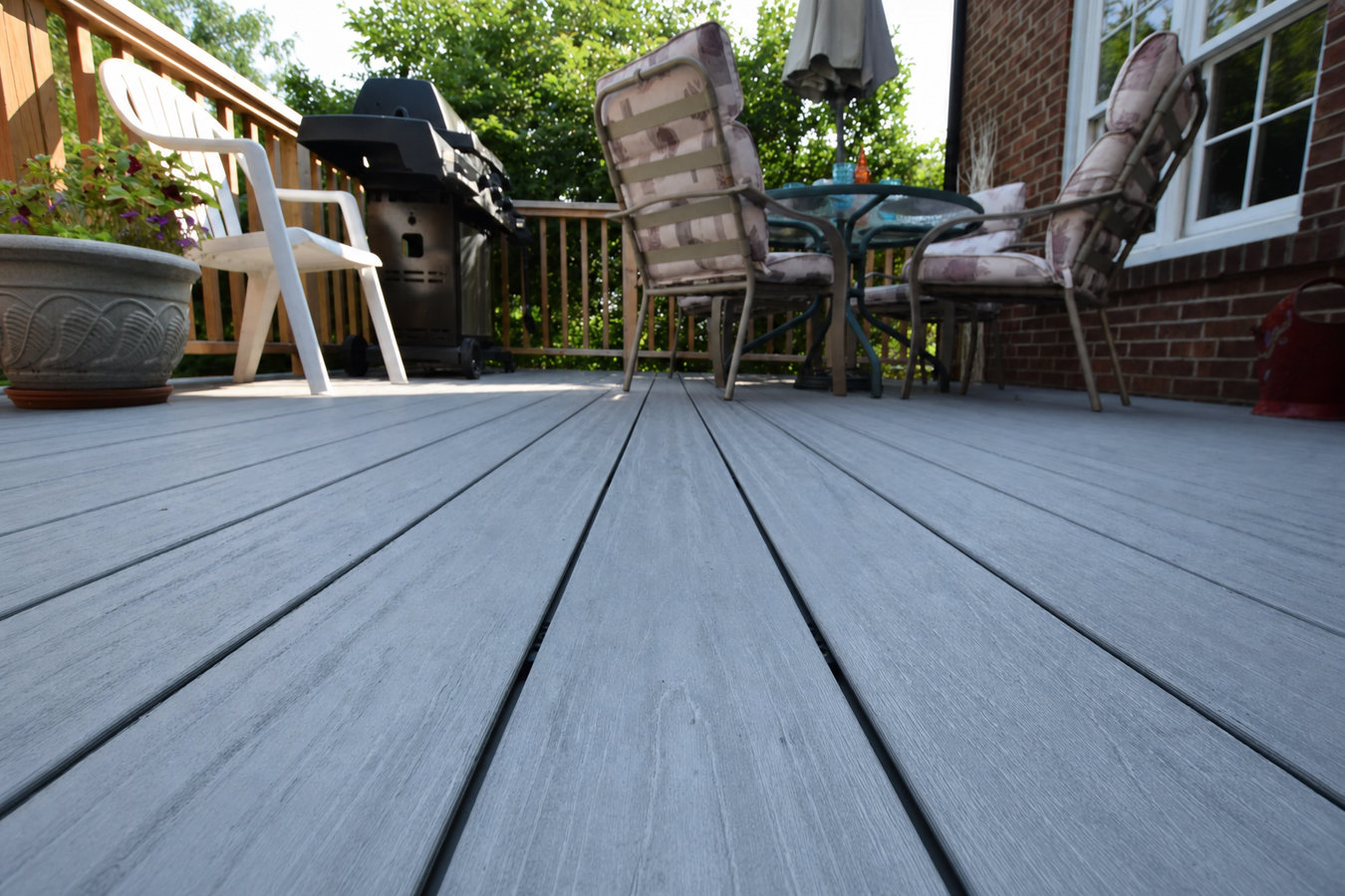 Trex deck installation